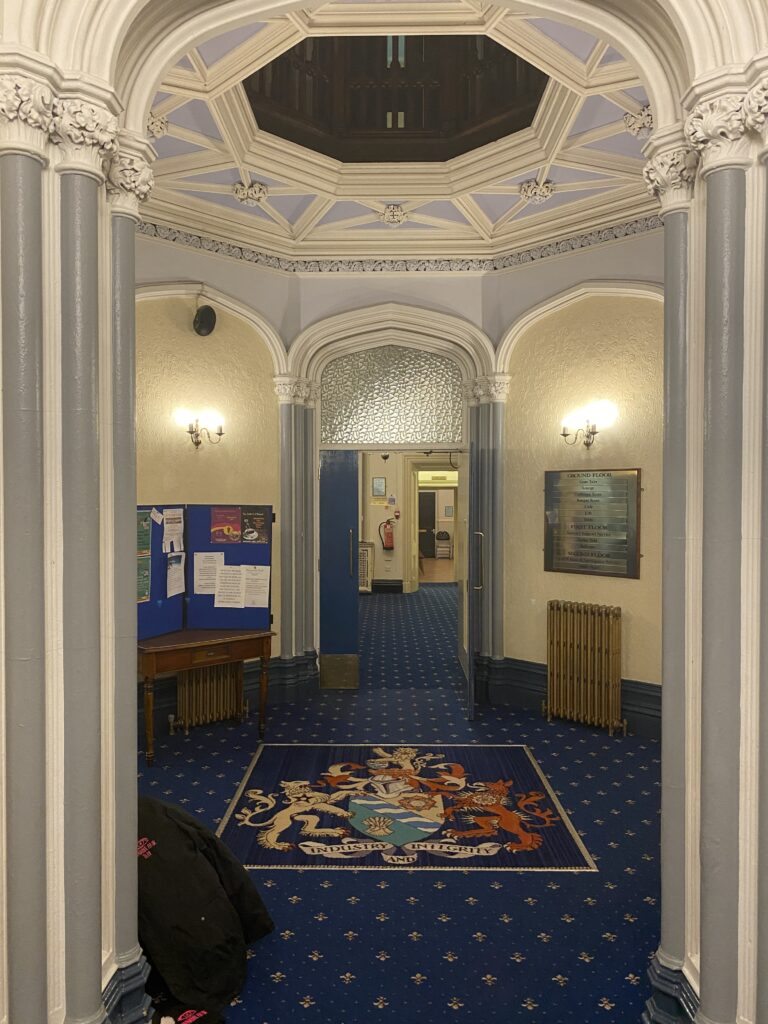 Ryecroft Hall Ghost Hunt main lobby area